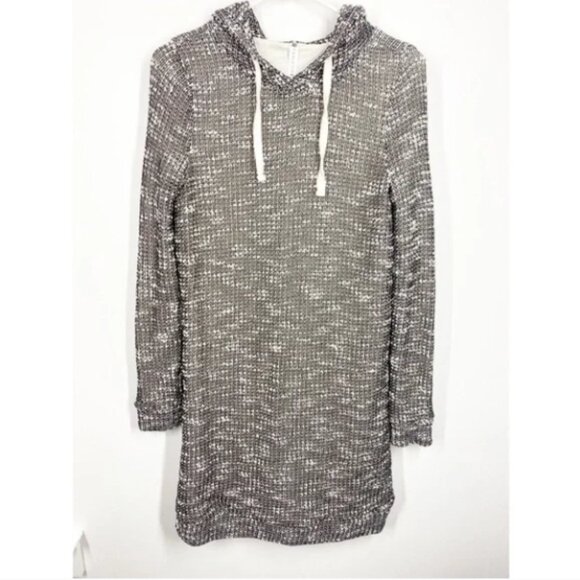 Fabletics Black White Yukon Hooded Sweater Dress S - Picture 3 of 10